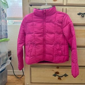 No Boundaries Pink puffer jacket Sz S/XS. #pufferjacket #barbie #winter